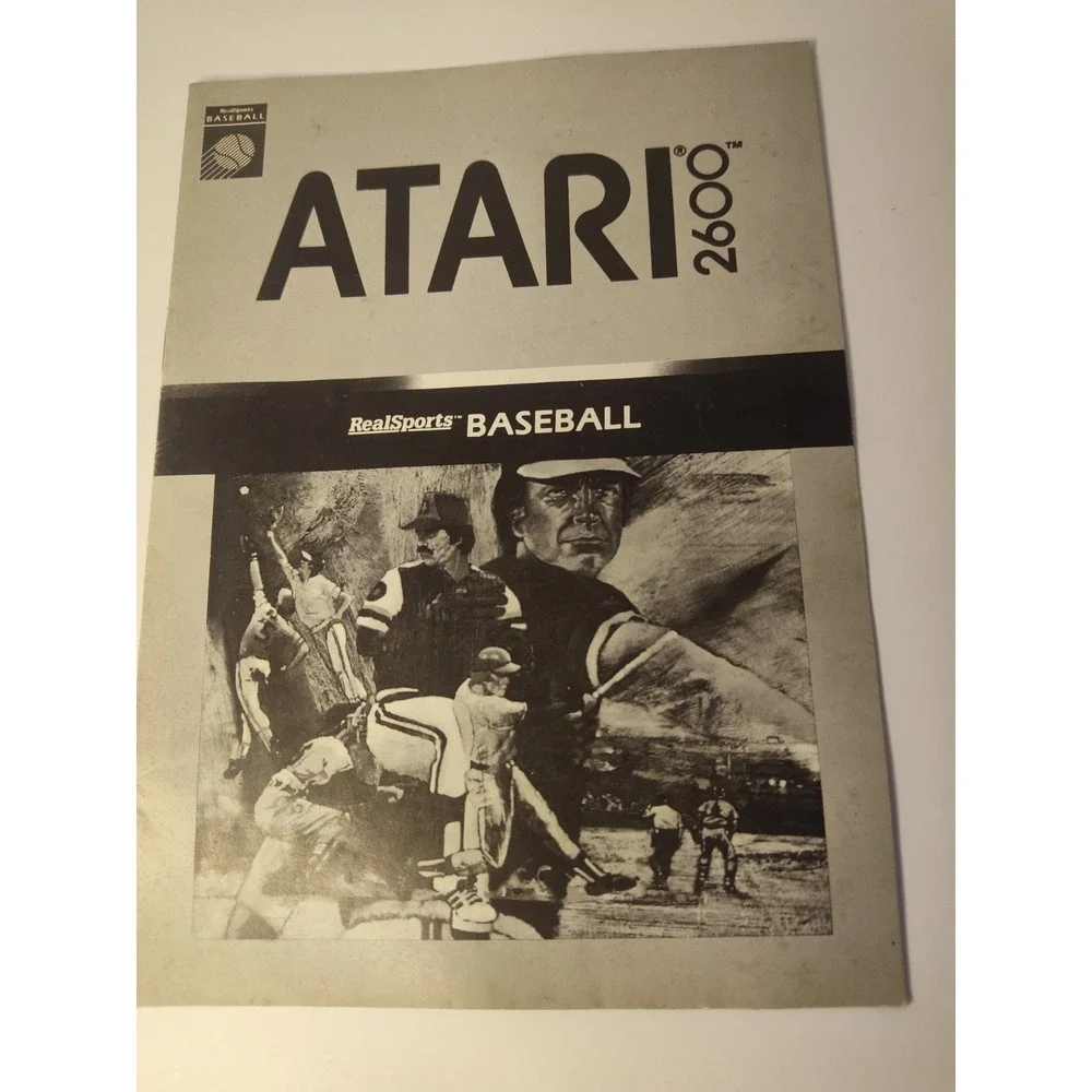 RealSports Baseball (Atari 2600, 1982) game and manual